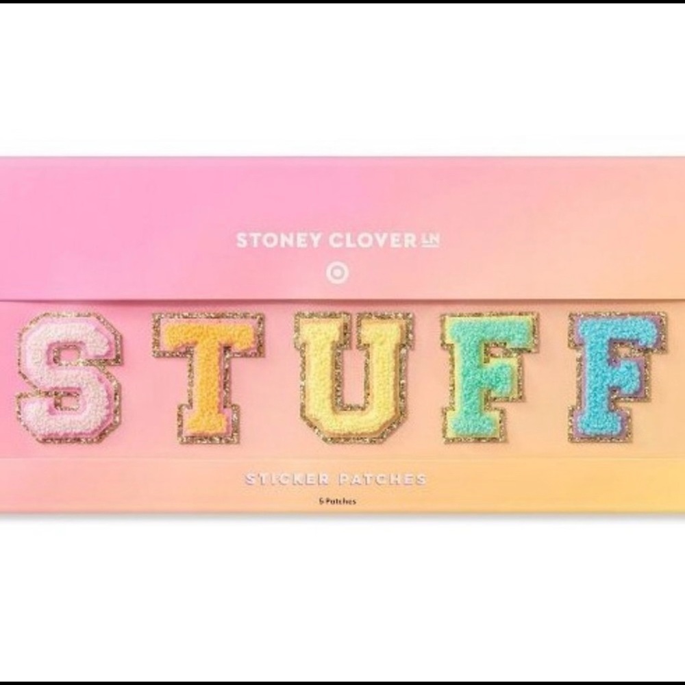 Stoney Clover Lane “STUFF ” patches. Brand new.